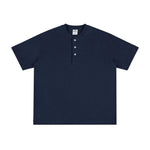 Henley Drop Shoulder T-shirt