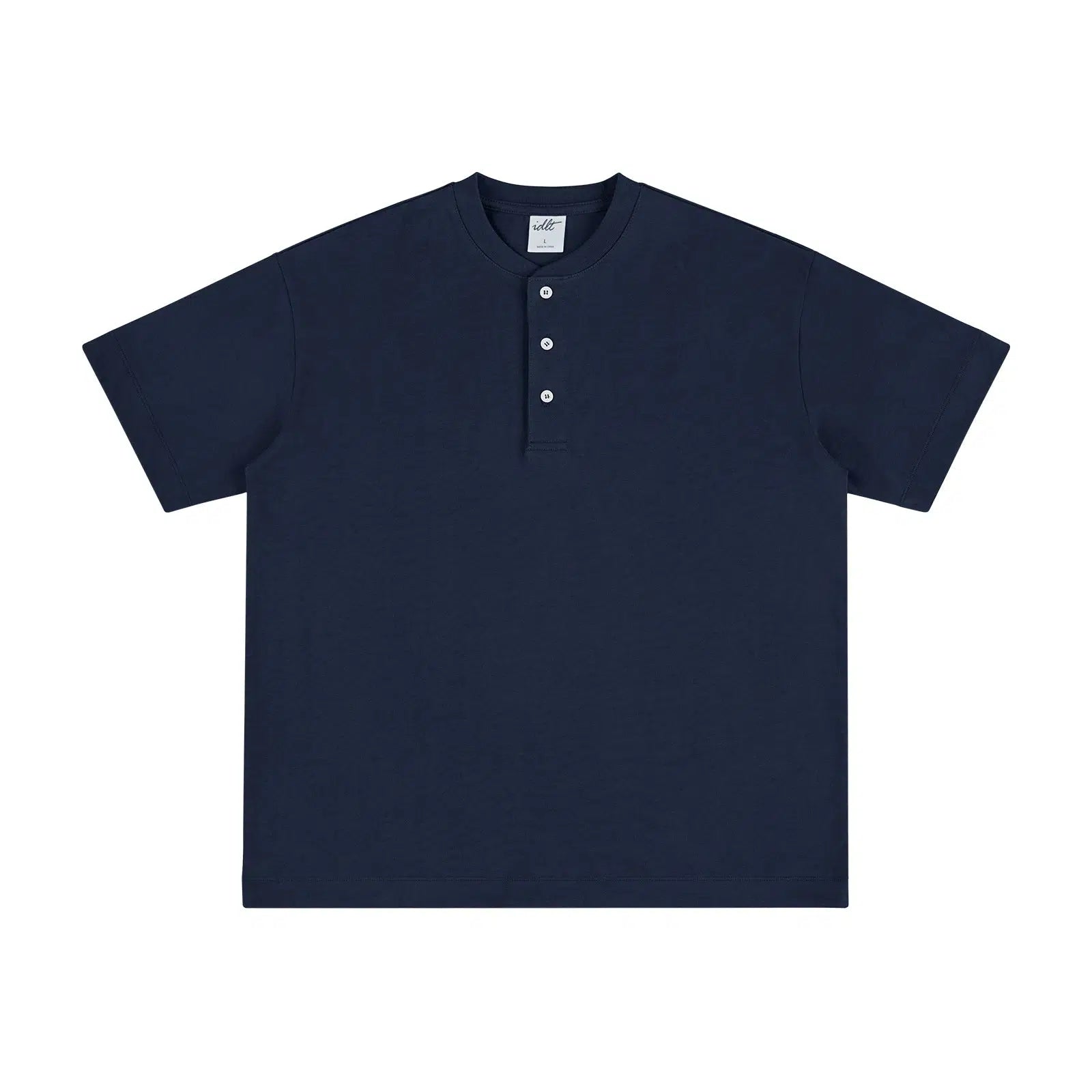 Henley Drop Shoulder T-shirt