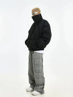 High Collar Cotton-Padded Jacket