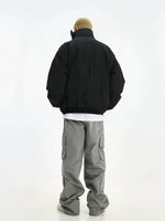 High Collar Cotton-Padded Jacket