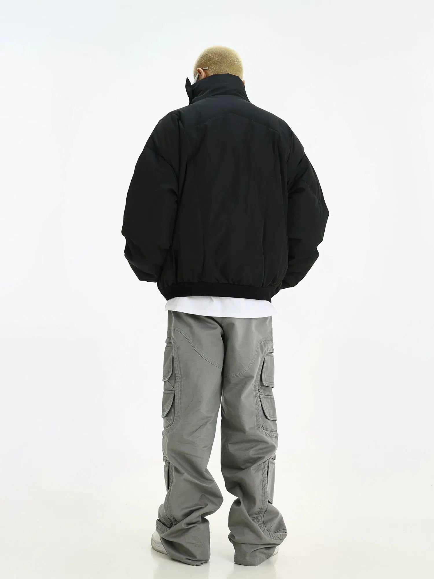 High Collar Cotton-Padded Jacket