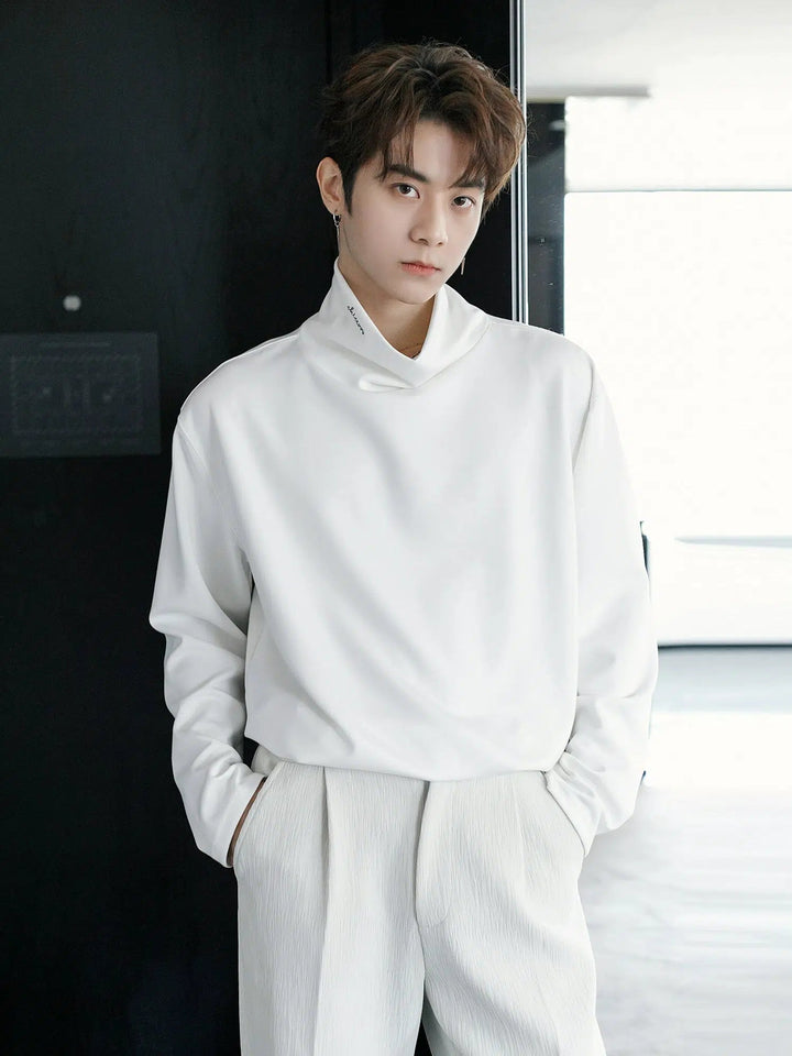High Collar Long-sleeve Bottoming Shirt
