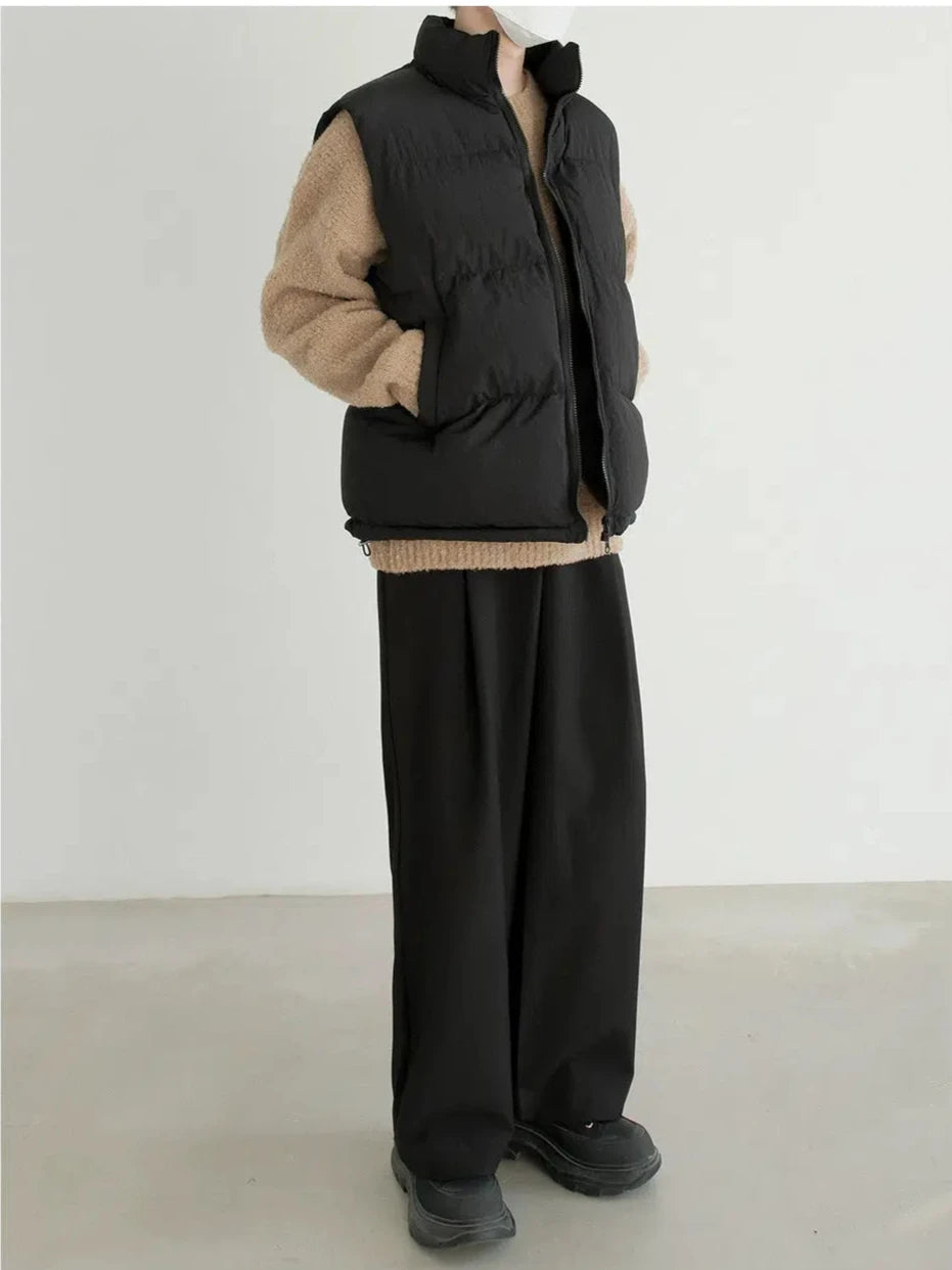 High Collar Puffer Vest