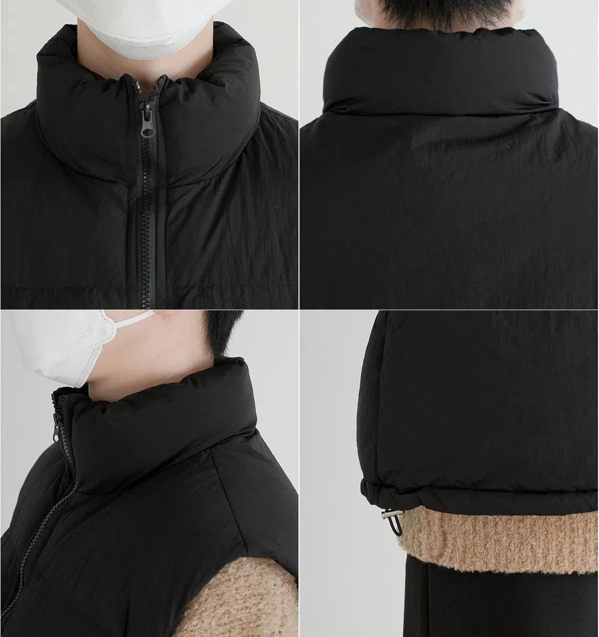High Collar Puffer Vest