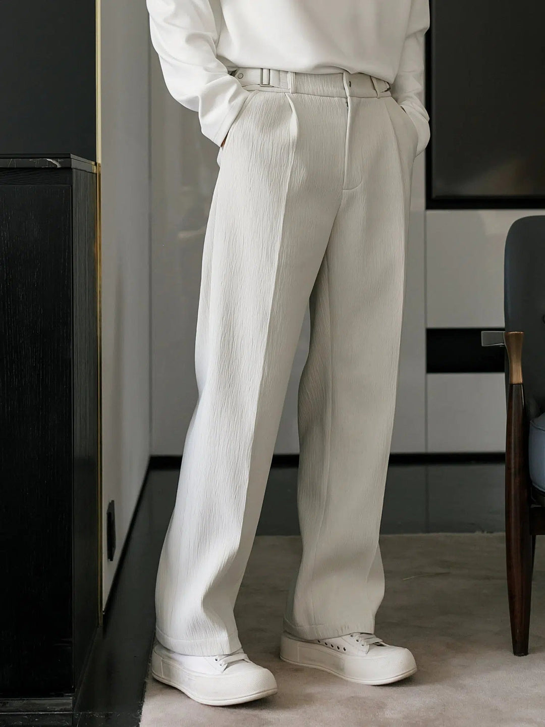 High-End Drapey Casual Suit Pants
