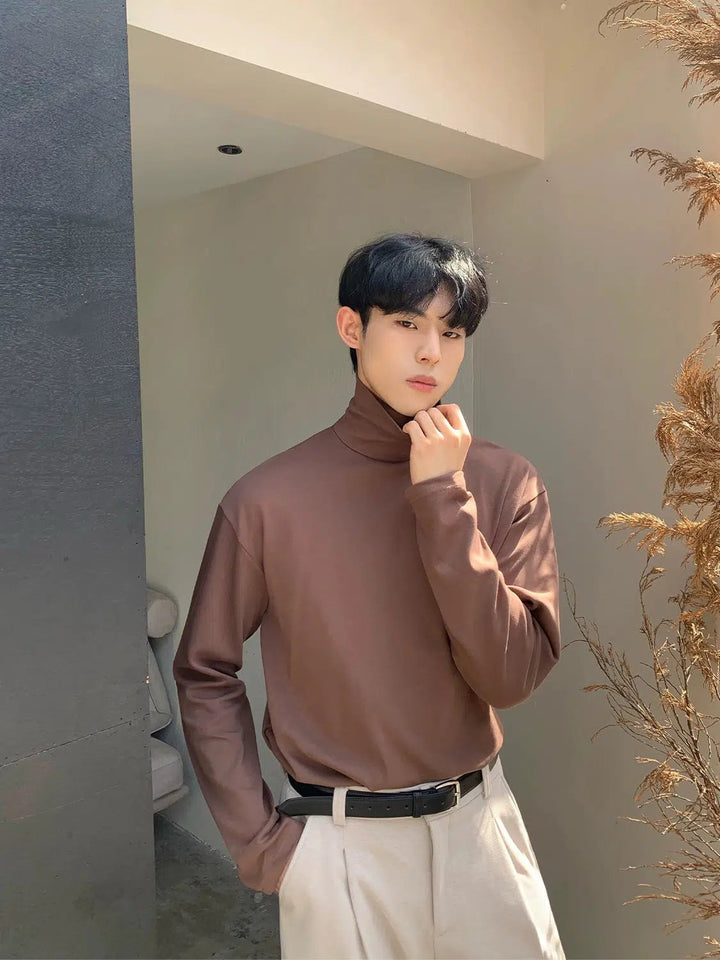 High Neck Long Sleeve Pullover