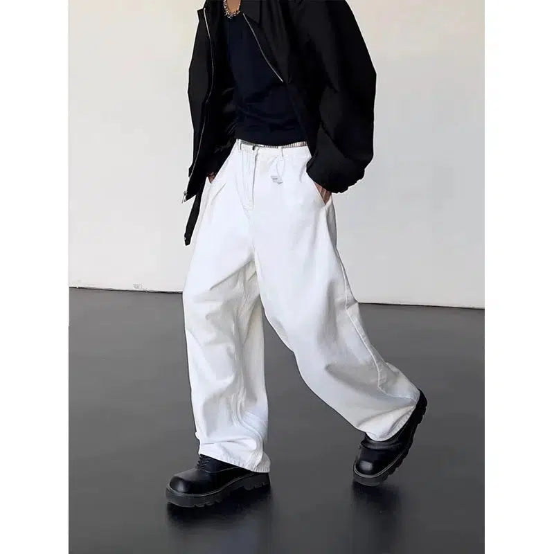 High Waist Mopping Wide leg Pants