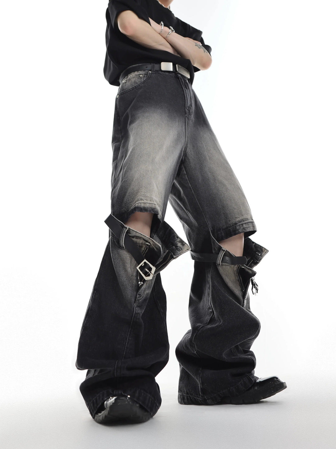 Three-dimensional Belt Stitching Pants
