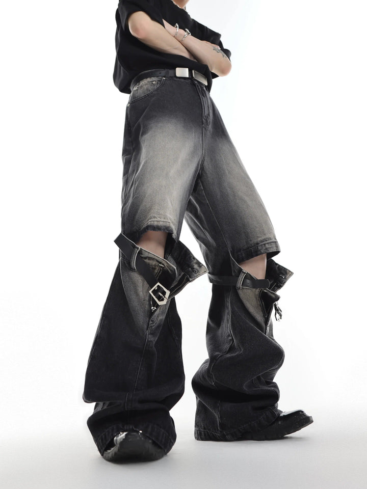 Three-dimensional Belt Stitching Pants