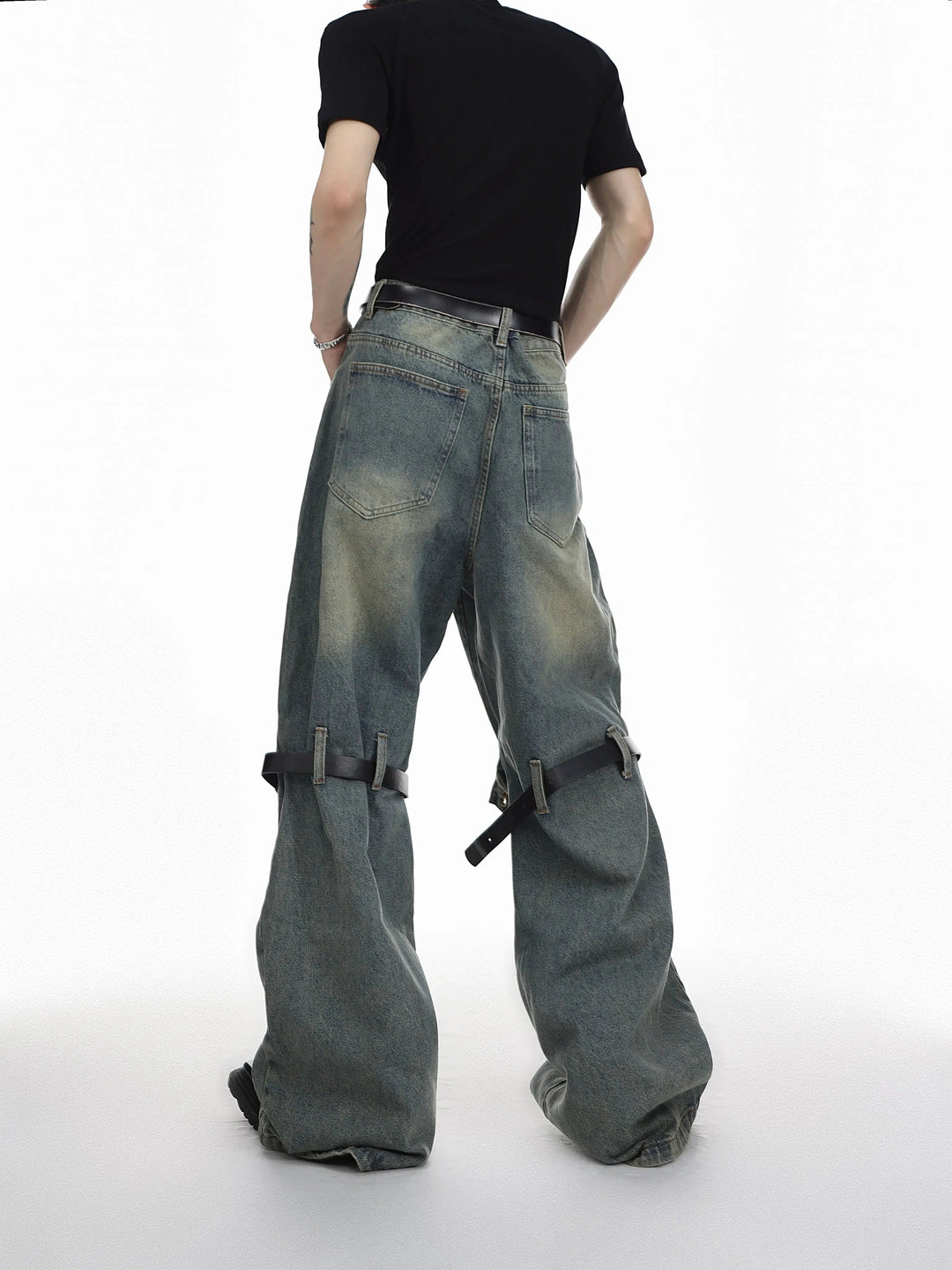 Three-dimensional Belt Stitching Pants