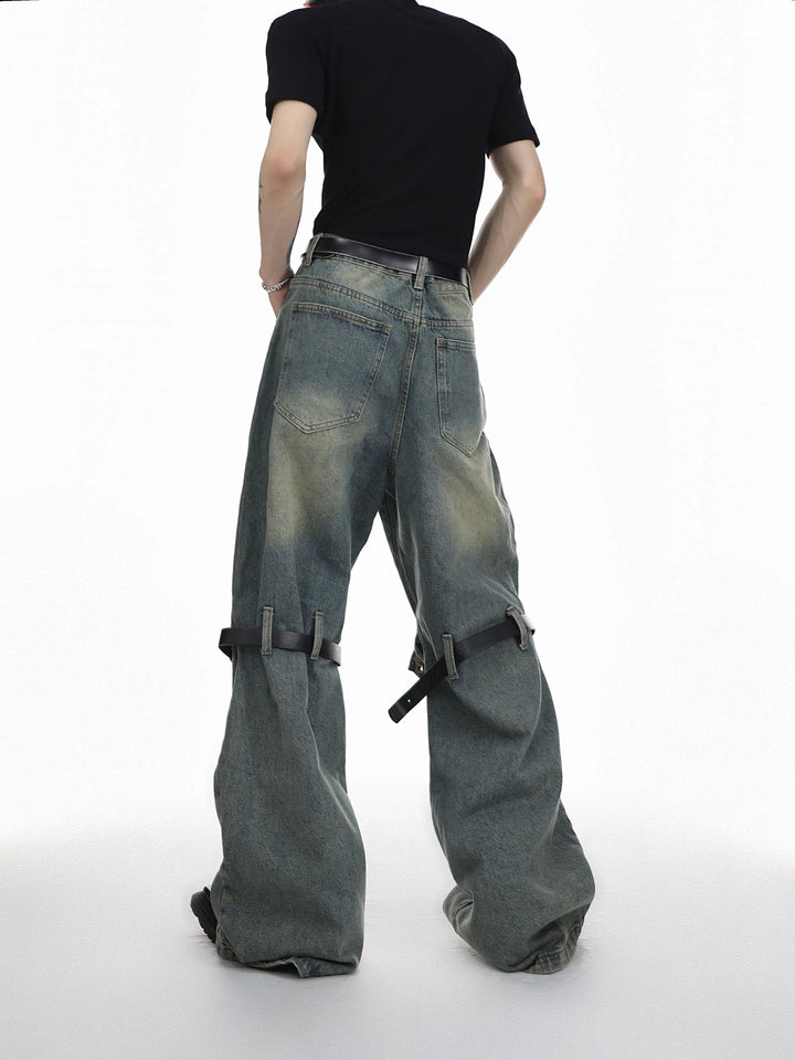 Three-dimensional Belt Stitching Pants