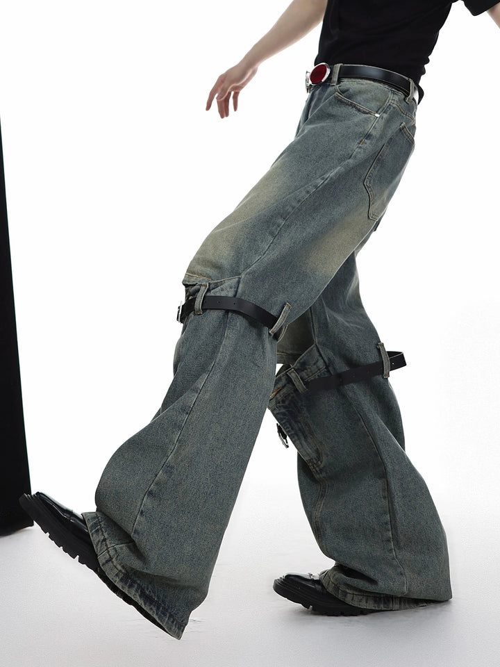 Three-dimensional Belt Stitching Pants