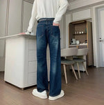 High Waist Straight Leg Jeans