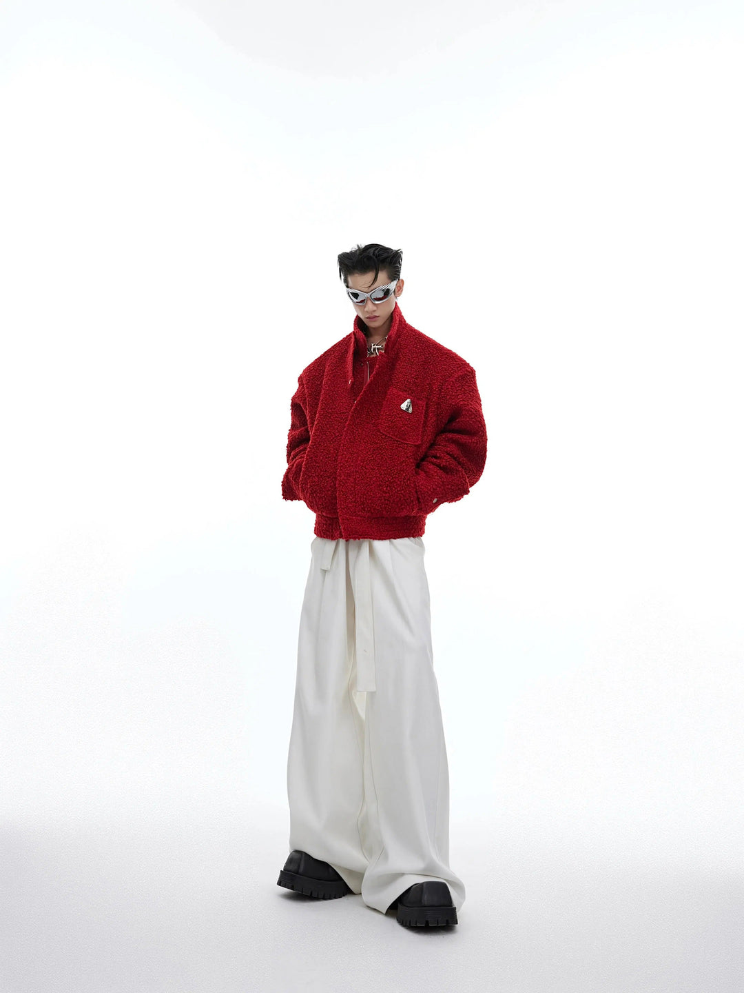 High Waist Strap Loose Pants