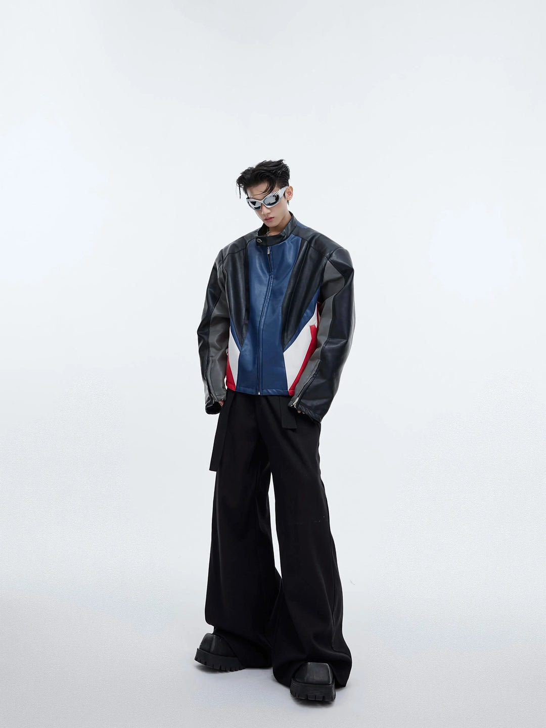 High Waist Strap Loose Pants