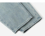 High-Waist Washed Jeans