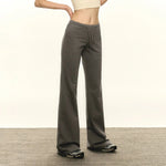 High-Waisted Flared Athletic Pants with Comfort Fit
