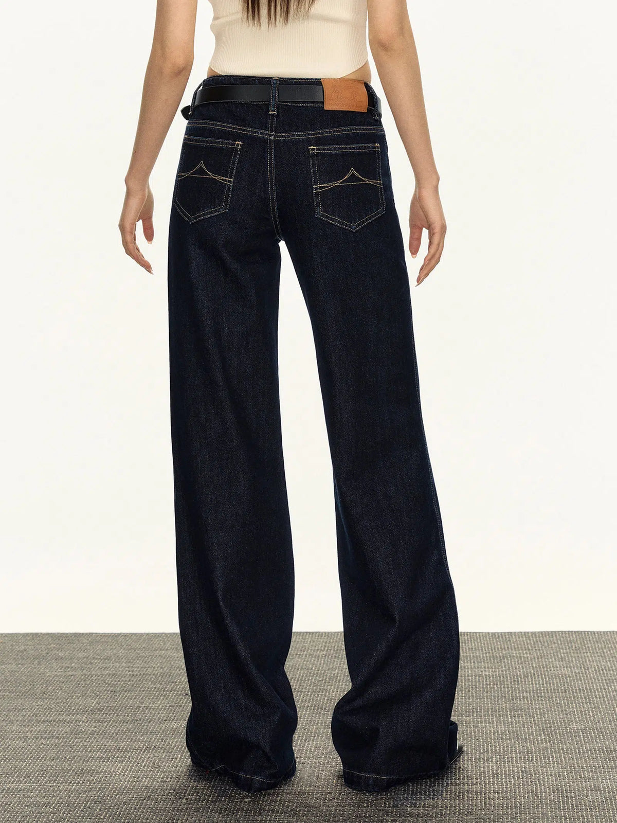 High-Waisted Wide-Leg Jeans