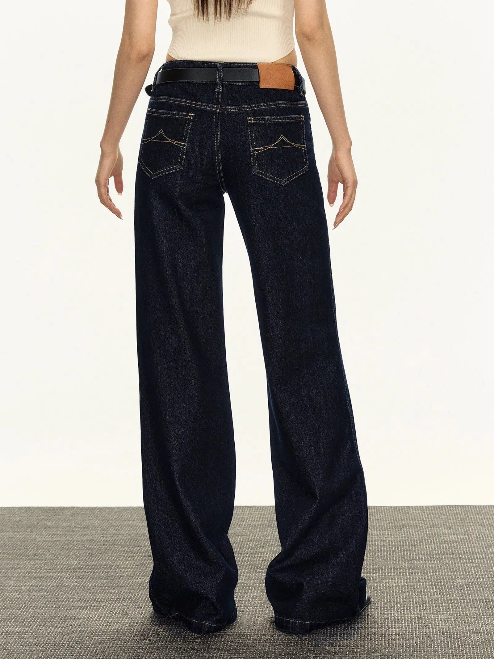 High-Waisted Wide-Leg Jeans
