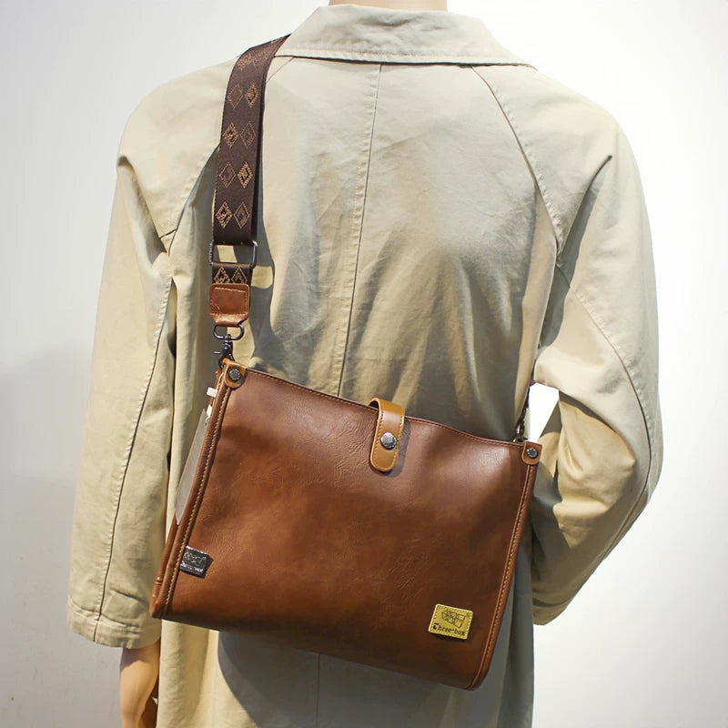 Leather Crossbody Messenger Bag for Tablets 2