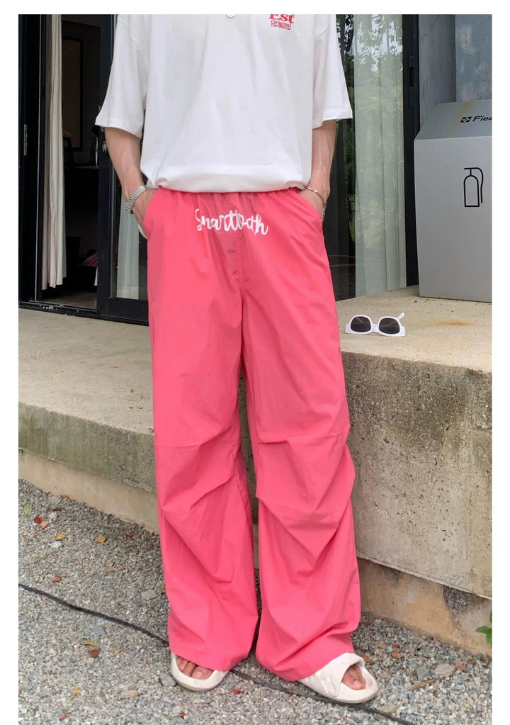 Hip Hop Letter Wide Leg Casual Pants