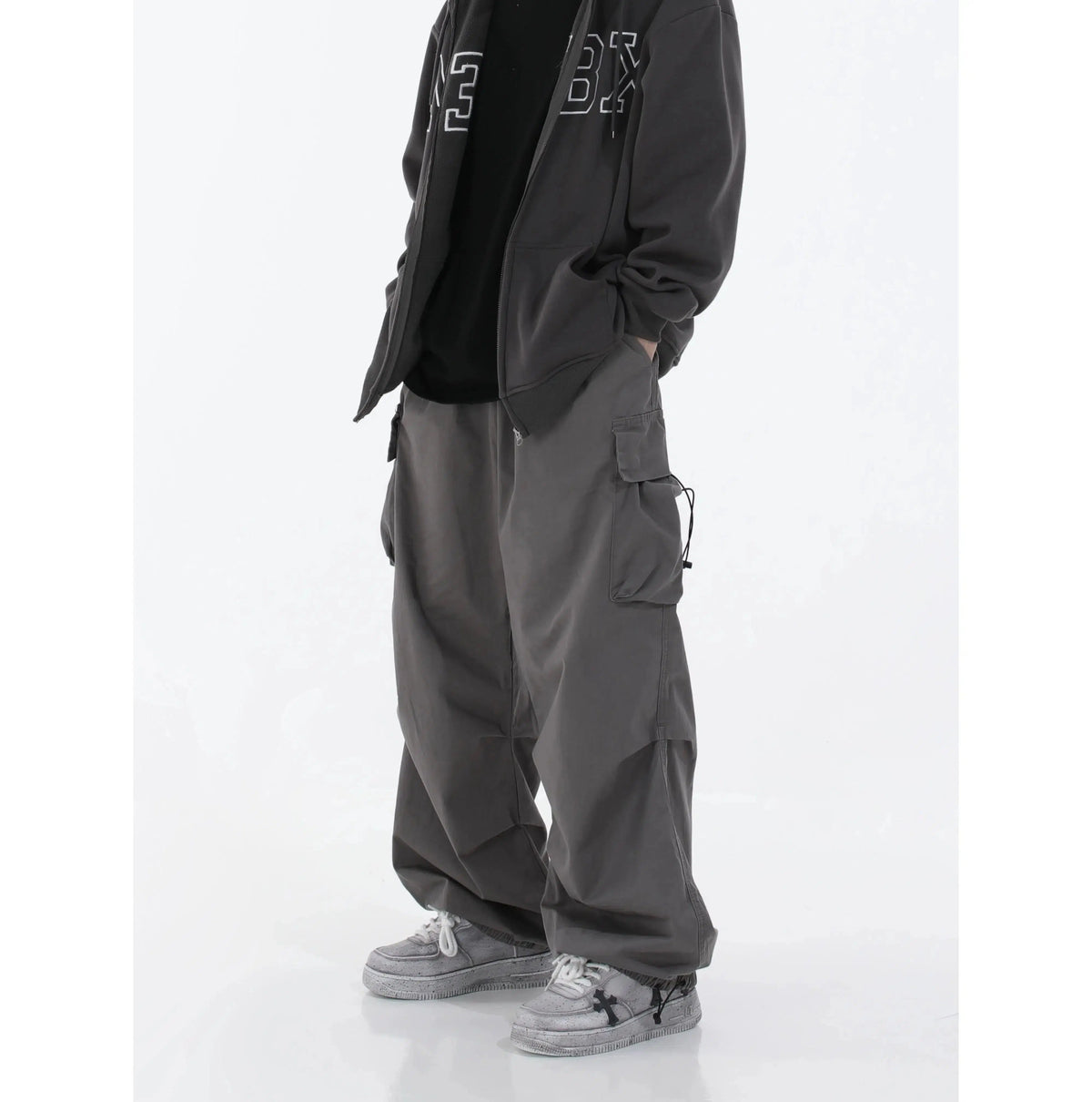 Hip-hop Drawstring Cargo Pants