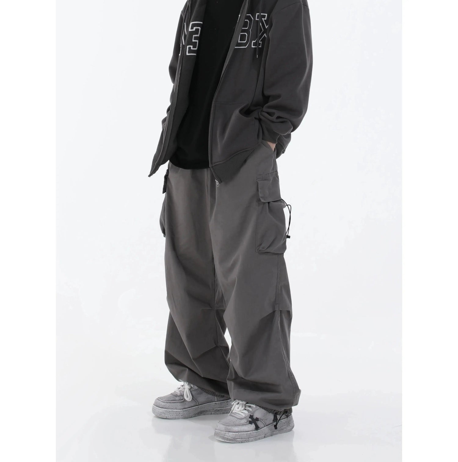 Hip-hop Drawstring Cargo Pants