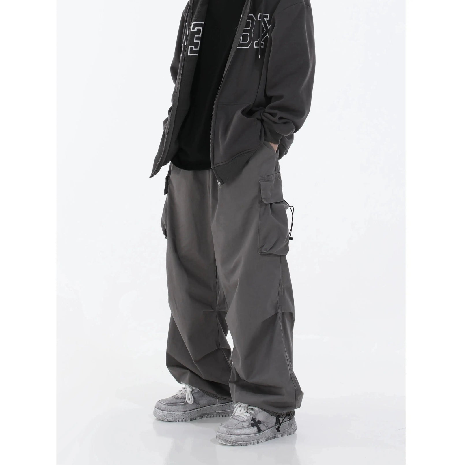 Hip-hop Drawstring Cargo Pants
