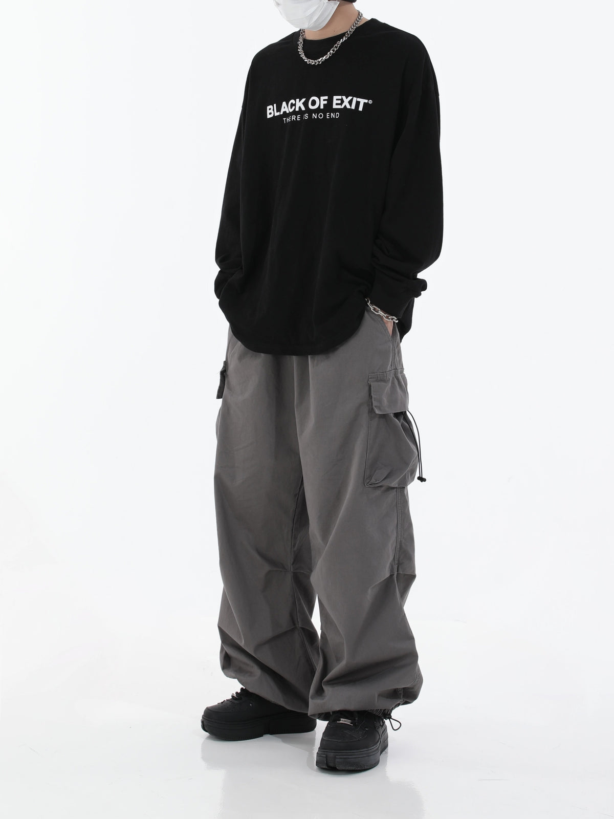 Hip-hop Drawstring Cargo Pants