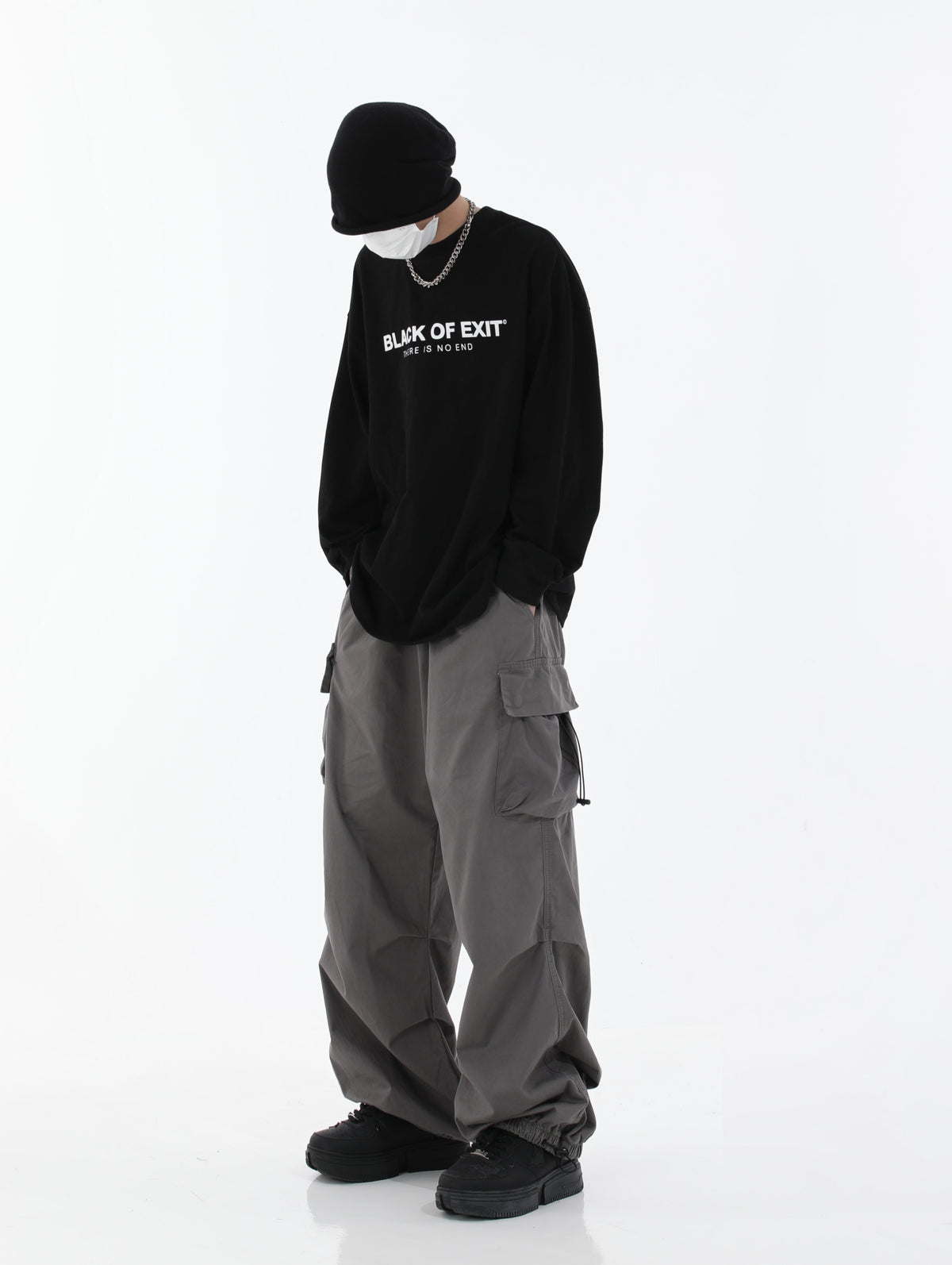 Hip-hop Drawstring Cargo Pants