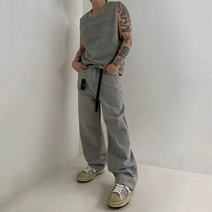 Hollow Knit Tank Top