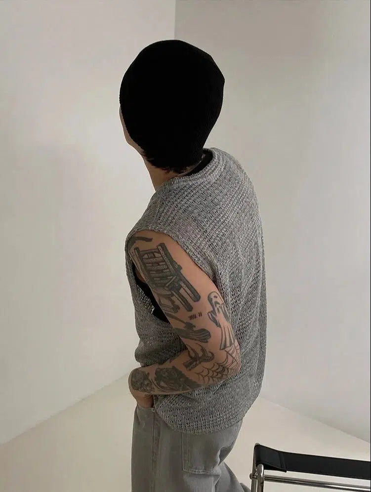 Hollow Knit Tank Top