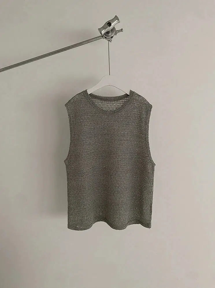 Hollow Knit Tank Top