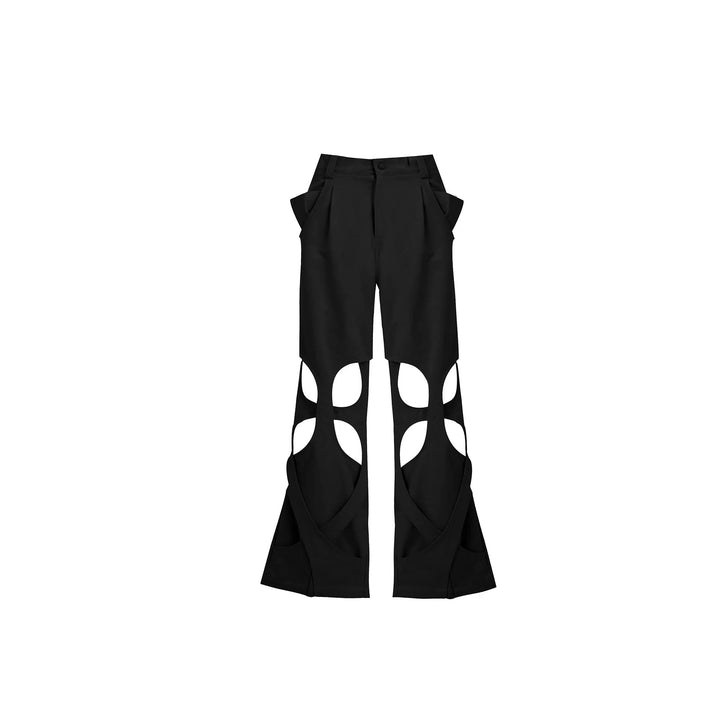 Hollow Winding Distressed Loose Pants
