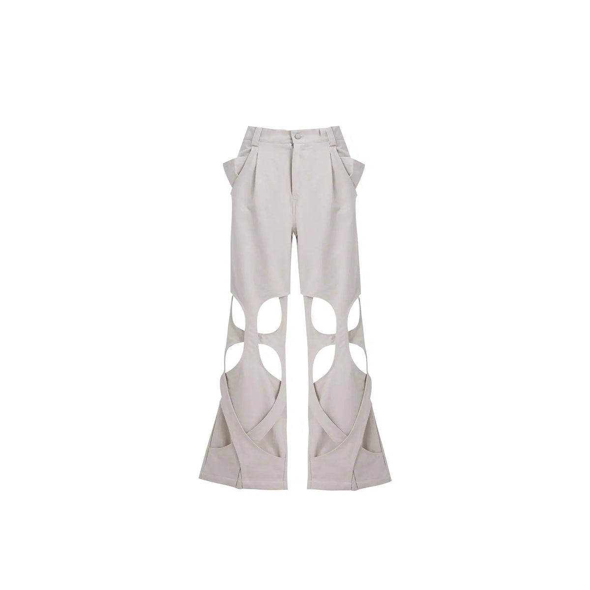 Hollow Winding Distressed Loose Pants