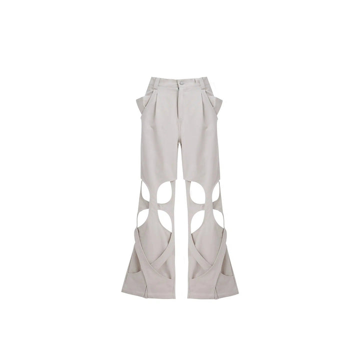 Hollow Winding Distressed Loose Pants