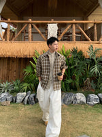 Retro Plaid Long Sleeve Casual Shirt 3