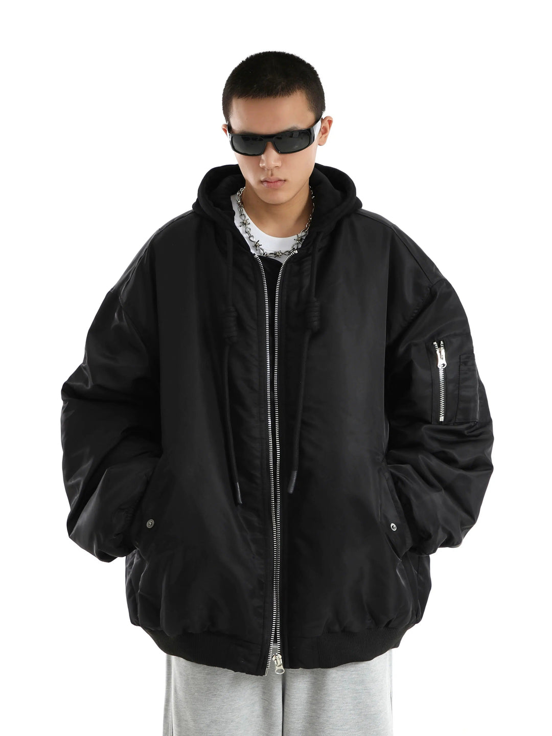 Hooded Cotton-Padded Jacket