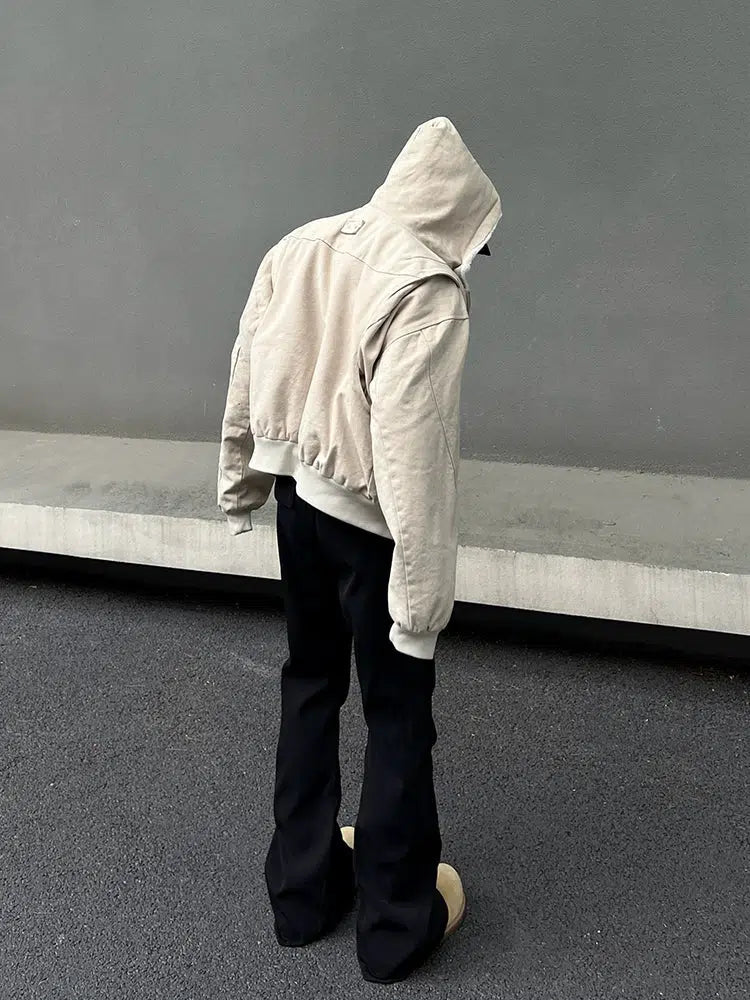 Hooded Fleece Lined Jacket