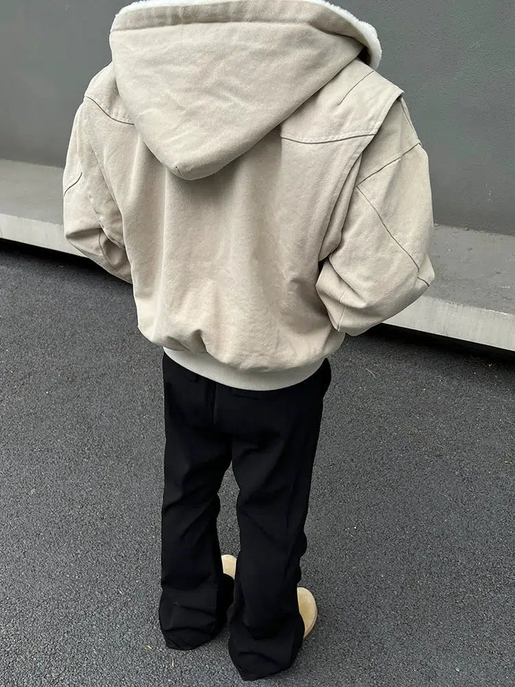 Hooded Fleece Lined Jacket