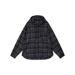 Hooded Plaid Overshirt