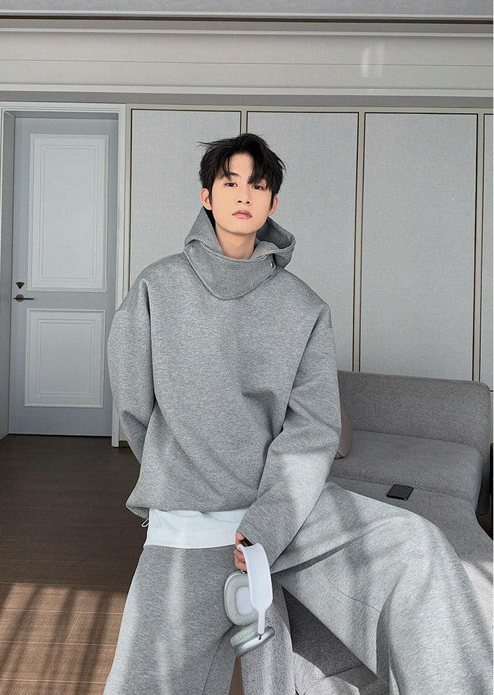 Hooded Sweatshirt Two Piece Suit