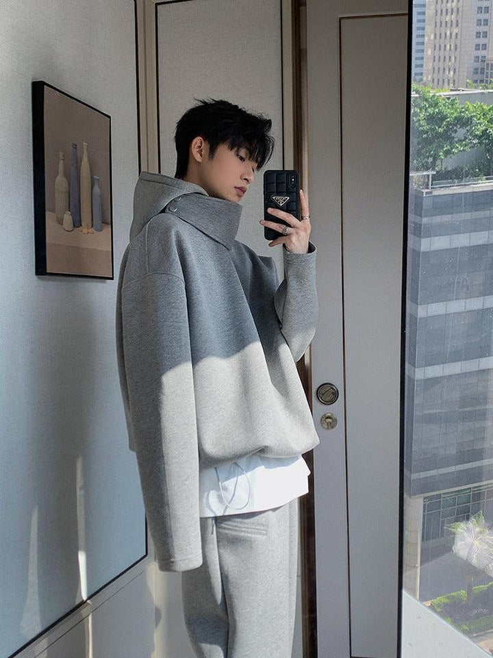 Hooded Sweatshirt Two Piece Suit