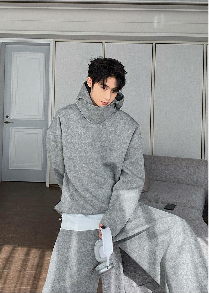 Hooded Sweatshirt Two Piece Suit
