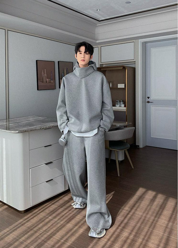 Hooded Sweatshirt Two Piece Suit