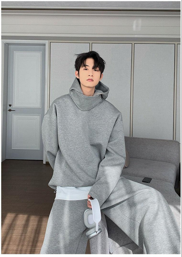 Hooded Sweatshirt Two Piece Suit