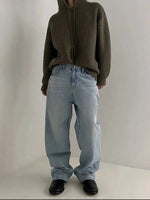 Hooded Thickened Knitted Sweatshirt