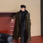 Hooded Two-piece Wool Trench Coat