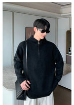 Hooded Zipper Design Knitted Cardigan