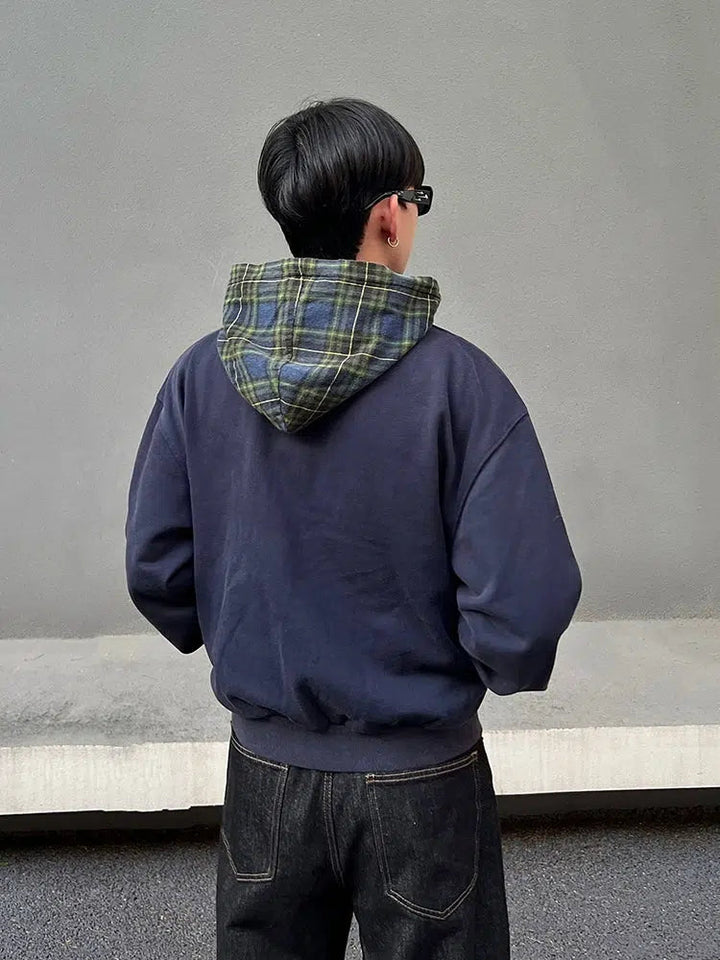 Hooded Zipper Pockets Sweatshirt